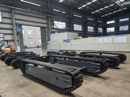 TR600 Προσαρμοσμένο 120KG ωφέλιμο φορτίο για όλα τα εδάφη με τηλεχειριστήριο Ρούμπα τροχιά Crawler υπόστεγο για UGV ρομπότ