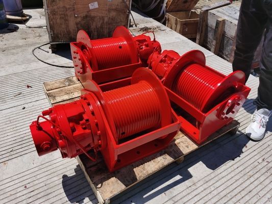 Χάλυβα 3 τόνων Marine Single Drum Hydraulic Winch με υδραυλική πηγή ενέργειας