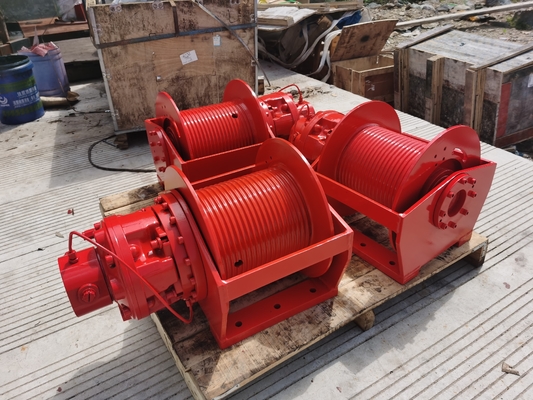 Χάλυβα 3 τόνων Marine Single Drum Hydraulic Winch με υδραυλική πηγή ενέργειας