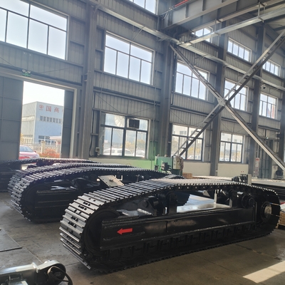 Προσαρμοσμένο 30T 50T 60T 80T Steel Crawler Track υπόβαθρο για τρυπαντήρα γεωτρικής