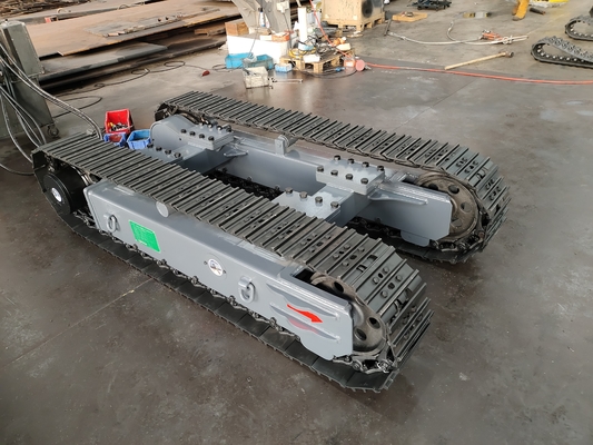 Ταξιδιωτικός κινητήρας χάλυβα Crawler Track υποτροχιά για 5T γεωτρική εξέδρα Προσαρμοσμένο σχέδιο
